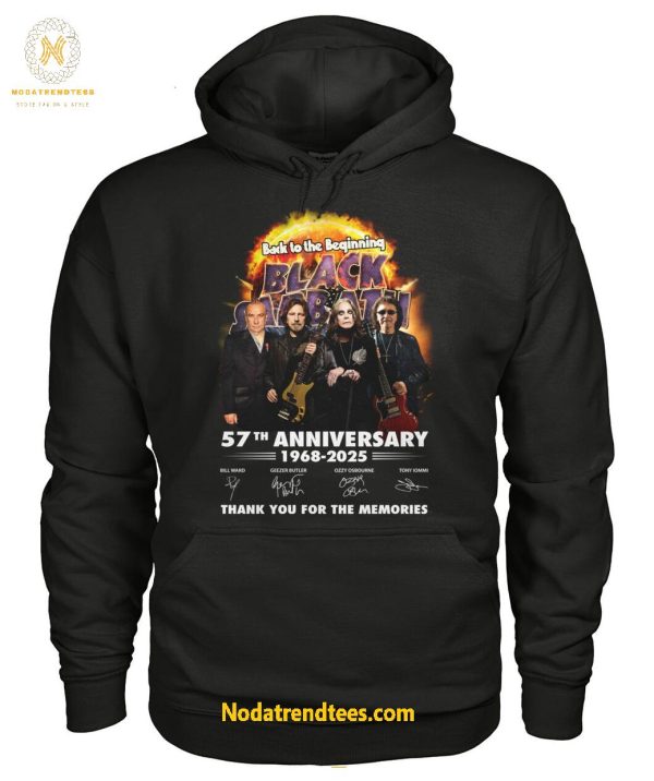 Back To The Beginning Black Sabbath 57th Anniversary 1968-2025 Thank You For The Memories Special New Unisex T-Shirt