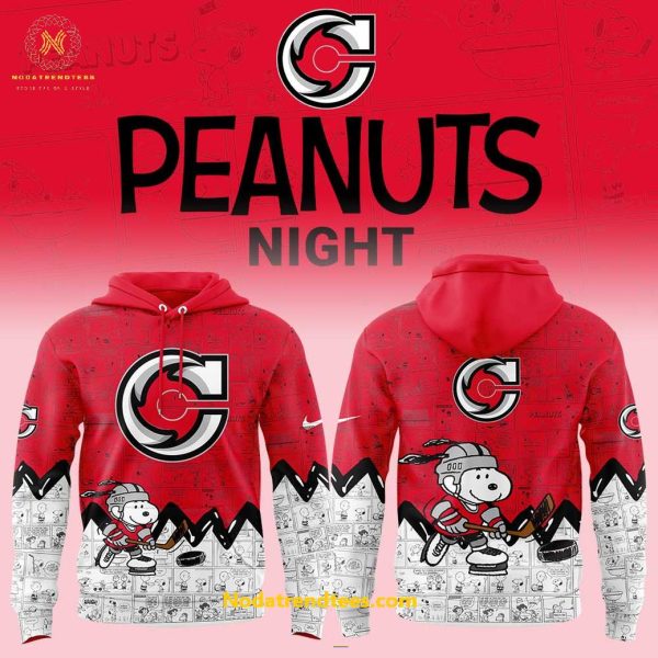 Cincinnati Cyclones Anniversary Of Peanuts Night For Fans Special New Hoodie Longpants Cap