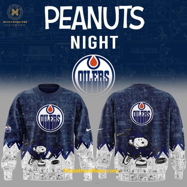 Edmonton Oilers Anniversary Of Peanuts Night For Fans Special New Unisex 3D T-Shirt