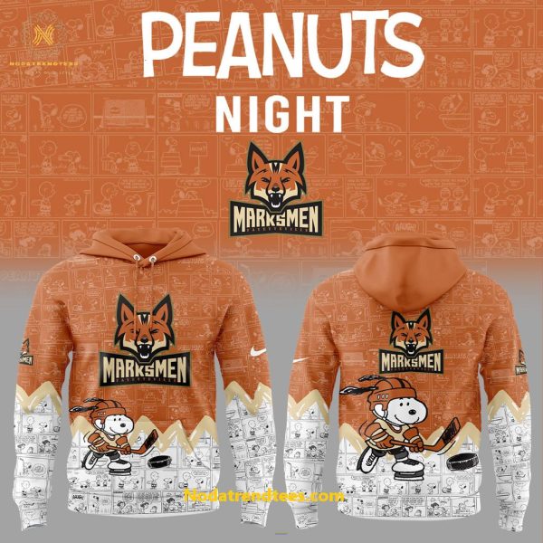 Fayetteville Marksmen 75th Anniversary Of Peanuts Night For Fans Special New Hoodie