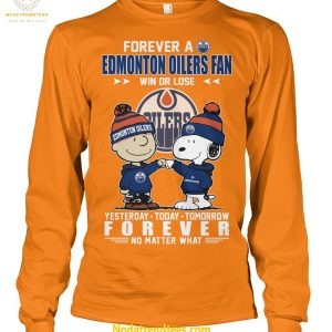 Forever A Edmonton Oilers x Snoopy Fan Win Or Lose Forever No Matter What Special New Unisex T-Shirt