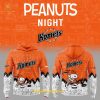 Edmonton Oilers Anniversary Of Peanuts Night For Fans Special New Hoodie Longpants Cap