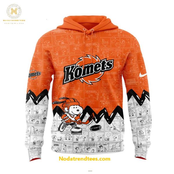 Fort Wayne Komets Anniversary Of Peanuts Night For Fans Special New Hoodie Longpants Cap