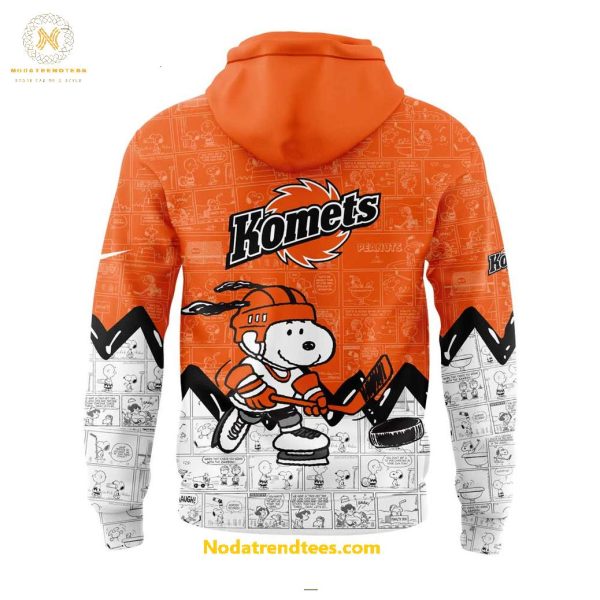 Fort Wayne Komets Anniversary Of Peanuts Night For Fans Special New Hoodie Longpants Cap