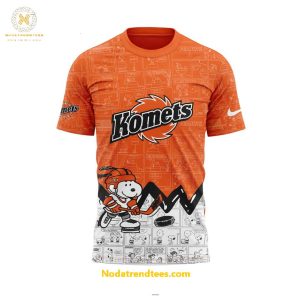 Fort Wayne Komets Anniversary Of Peanuts Night For Fans Special New Unisex 3D T-Shirt