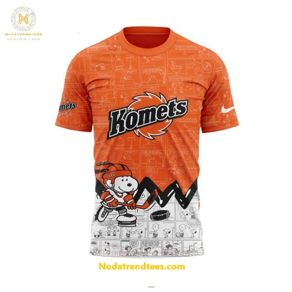 Fort Wayne Komets Anniversary Of Peanuts Night For Fans Special New Unisex 3D T-Shirt