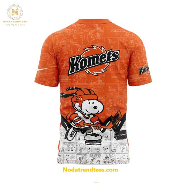 Fort Wayne Komets Anniversary Of Peanuts Night For Fans Special New Unisex 3D T-Shirt