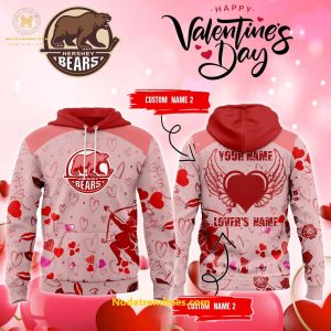 Hershey Bears x Valentines Day 2025 Custom Name And Lover’s Name Special New Hoodie