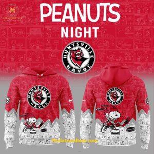 Huntsville Havoc 75th Anniversary Of Peanuts Night For Fans Special New Hoodie