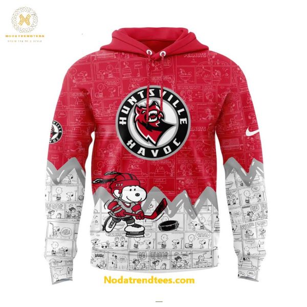 Huntsville Havoc 75th Anniversary Of Peanuts Night For Fans Special New Hoodie