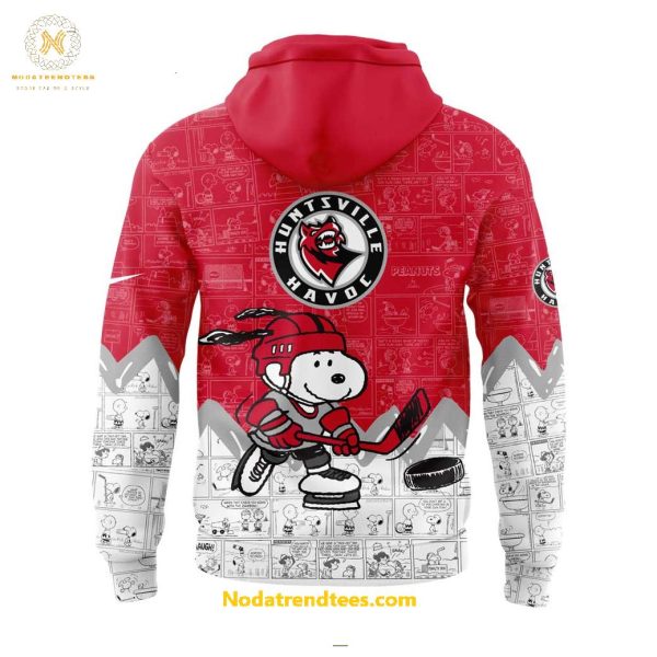 Huntsville Havoc 75th Anniversary Of Peanuts Night For Fans Special New Hoodie