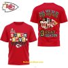 Kansas City Chiefs Super Bowl Sunday All We Do Is Win Win Win 3Peat Season Unisex 3D T-Shirt  – White