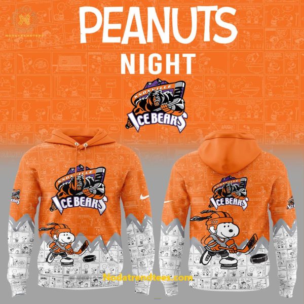 Knoxville Ice Bears 75th Anniversary Of Peanuts Night For Fans Special New Hoodie