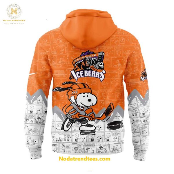 Knoxville Ice Bears 75th Anniversary Of Peanuts Night For Fans Special New Hoodie