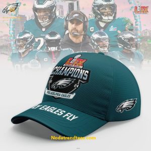 LIX Super Bowl Champions 2024 Philadelphia Eagles Fly Eagles Fly Classic Cap