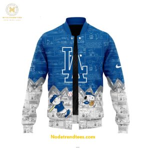 Los Angeles Dodgers 75th Anniversary Of Peanuts For Fans Special New Baseball Jacket