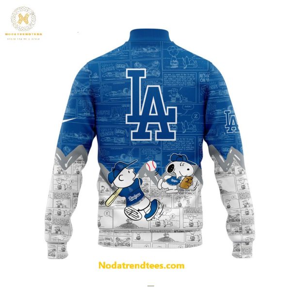 Los Angeles Dodgers 75th Anniversary Of Peanuts For Fans Special New Baseball Jacket