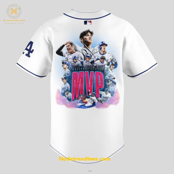 Los Angeles Dodgers National League MVP Shohei Ohtani 2024 Baseball Jersey