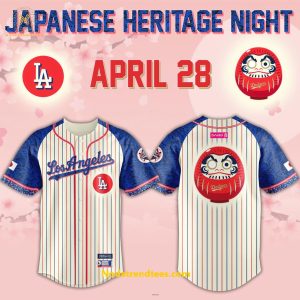 Los Angeles Dodgers x Japanese Heritage Night April 28 Special New Baseball Jersey