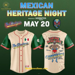 Los Angeles Dodgers x Mexican Heritage Night May 20 Special New Baseball Jersey