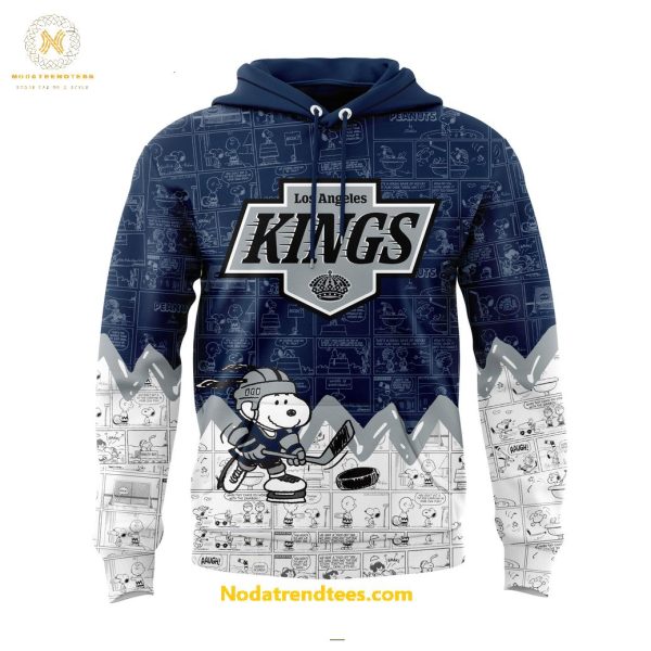 Los Angeles Kings Anniversary Of Peanuts Night For Fans Special New Hoodie Longpants Cap