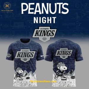 Los Angeles Kings Anniversary Of Peanuts Night For Fans Special New Hoodie Longpants Cap