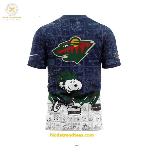 Minnesota Wild Anniversary Of Peanuts Night For Fans Special New Unisex 3D T-Shirt