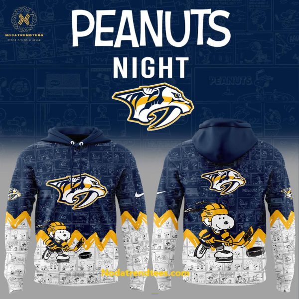 Nashville Predators x Black Hockey History Game Night Limited Edition Hoodie Longpants Cap