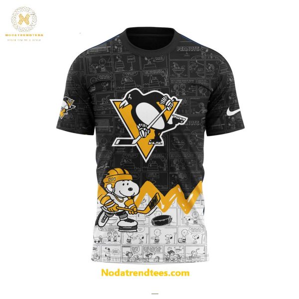 Pittsburgh Penguins Anniversary Of Peanuts Night For Fans Special New Unisex 3D T-Shirt