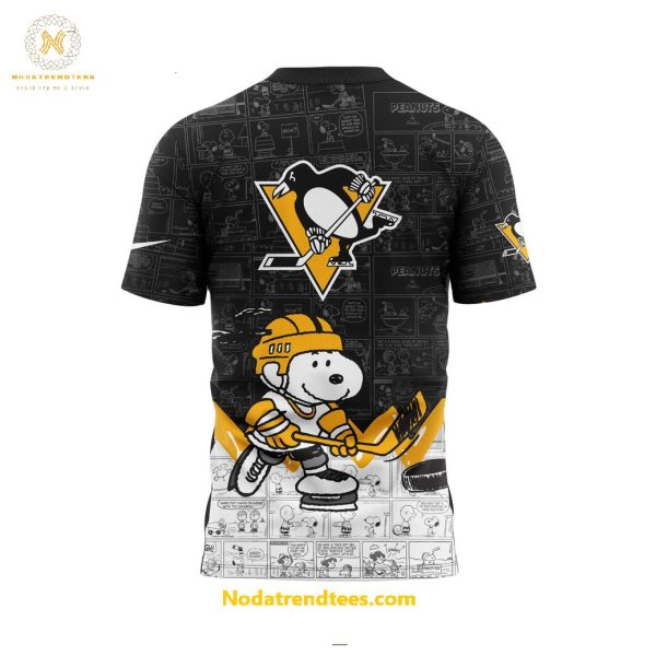 Pittsburgh Penguins Anniversary Of Peanuts Night For Fans Special New Unisex 3D T-Shirt