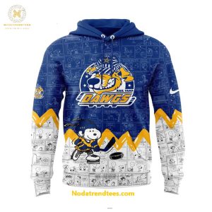 Roanoke Dawgs 75th Anniversary Of Peanuts Night For Fans Special New Hoodie