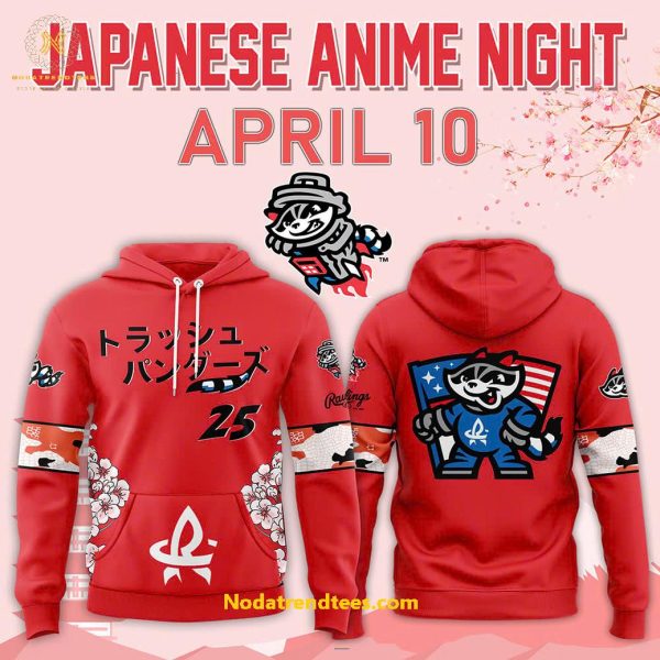 Rocket City Trash Pandas x Japanese Anime Night 2025 For Fans Special New Hoodie