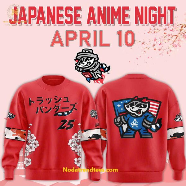 Rocket City Trash Pandas x Japanese Anime Night 2025 For Fans Special New Hoodie