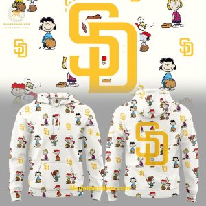 San Diego Padres x Peanuts 75th Anniversary Special New Hoodie Longpants Cap