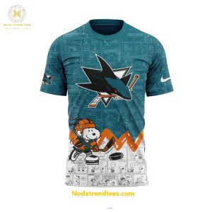 San Jose Sharks Anniversary Of Peanuts Night For Fans Special New Unisex 3D T-Shirt