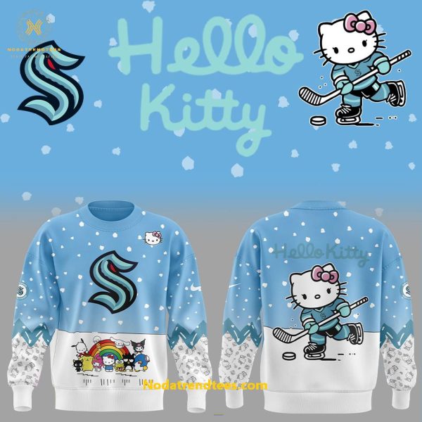 Seattle Kraken x Hello Kitty And Friends For Fans Special New Hoodie Longpants Cap