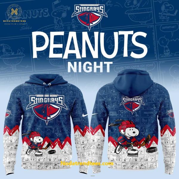 South Carolina Stingrays Anniversary Of Peanuts Night For Fans Special New Hoodie Longpants Cap