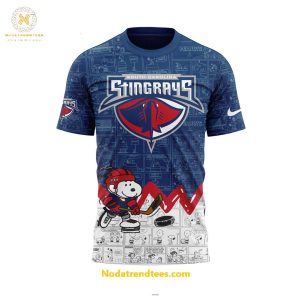 South Carolina Stingrays Anniversary Of Peanuts Night For Fans Special New Unisex 3D T-Shirt