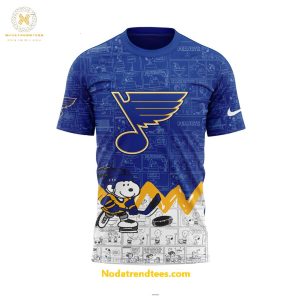 St. Louis Blues Anniversary Of Peanuts Night For Fans Special New Unisex 3D T-Shirt