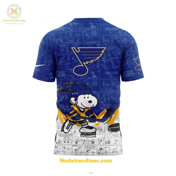 St. Louis Blues Anniversary Of Peanuts Night For Fans Special New Unisex 3D T-Shirt