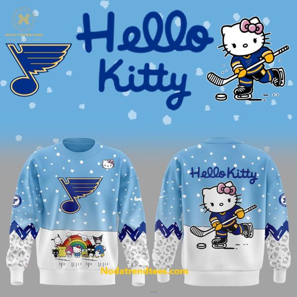 St. Louis Blues x Hello Kitty And Friends For Fans Special New Hoodie Longpants Cap