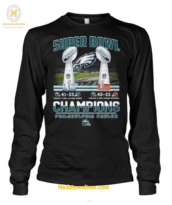 Super Bowl 40-22 Champions Philadelphia Eagles 2018-2025 Special New Unisex T-Shirt