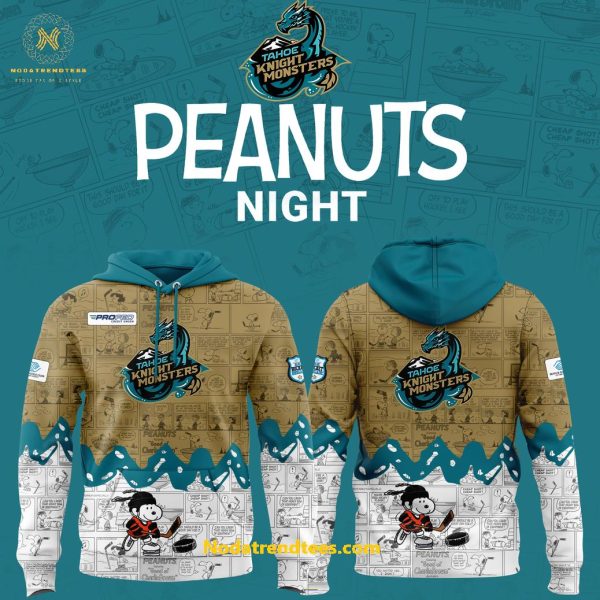 Tahoe Knight Monsters 75th Anniversary of Peanuts For Fan Special New Hoodie