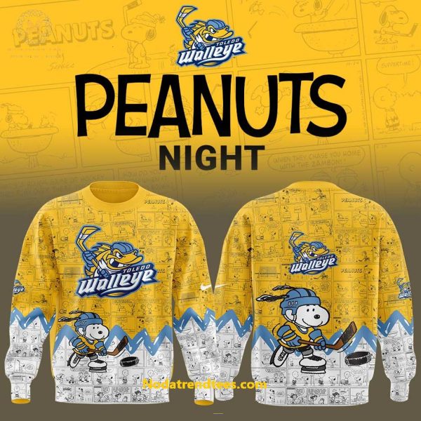 Toledo Walleye Anniversary Of Peanuts Night For Fans Special New Unisex 3D T-Shirt