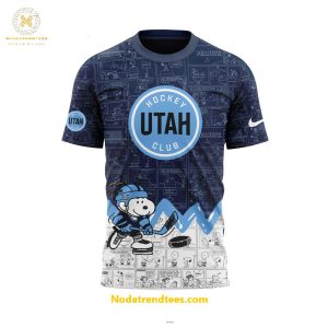 Utah Hockey Anniversary Of Peanuts Night For Fans Special New Unisex 3D T-Shirt