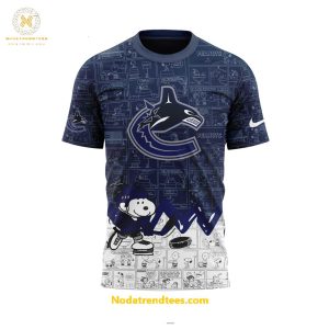 Vancouver Canucks Anniversary Of Peanuts Night For Fans Special New Unisex 3D T-Shirt