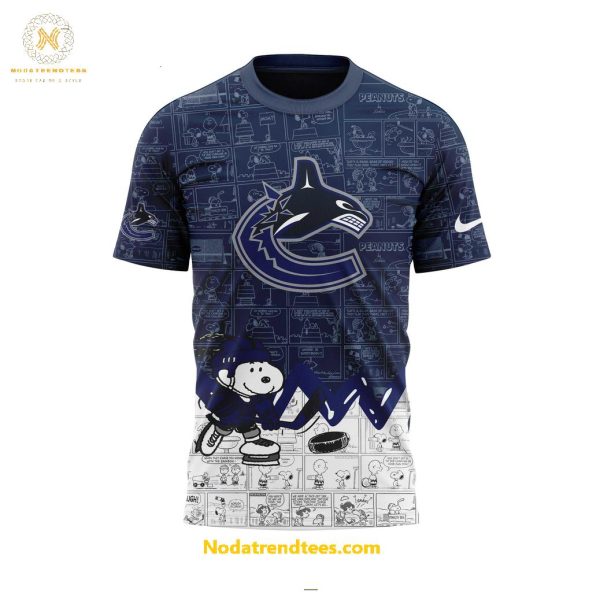 Vancouver Canucks Anniversary Of Peanuts Night For Fans Special New Unisex 3D T-Shirt