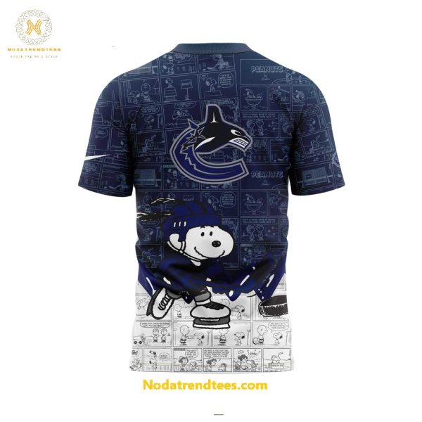 Vancouver Canucks Anniversary Of Peanuts Night For Fans Special New Unisex 3D T-Shirt